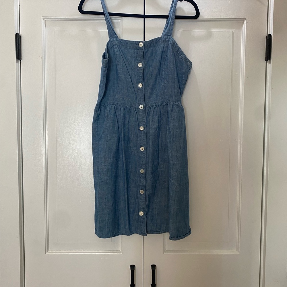J. Crew Blue Midi Dress